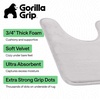 image:imageGORILLA GRIP Memory Foam Toilet Rug for Bathroom 225x195 GreyLight Gray