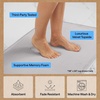 image:imageGORILLA GRIP Memory Foam Toilet Rug for Bathroom 225x195 GreyLight Gray