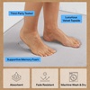 image:imageGORILLA GRIP Memory Foam Toilet Rug for Bathroom 225x195 GreyLight Gray
