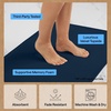 image:imageGORILLA GRIP Memory Foam Toilet Rug for Bathroom 225x195 GreyNavy