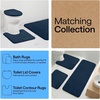 image:imageGORILLA GRIP Memory Foam Toilet Rug for Bathroom 225x195 GreyNavy