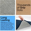 image:imageGORILLA GRIP Memory Foam Toilet Rug for Bathroom 225x195 GreyNavy