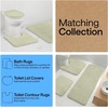 image:imageGORILLA GRIP Memory Foam Toilet Rug for Bathroom 225x195 GreySage