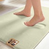 image:imageGORILLA GRIP Memory Foam Toilet Rug for Bathroom 225x195 GreySage