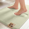 image:imageGORILLA GRIP Memory Foam Toilet Rug for Bathroom 225x195 GreySage