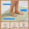 image:imageGORILLA GRIP Memory Foam Toilet Rug for Bathroom 225x195 GreySage