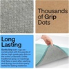 image:imageGORILLA GRIP Memory Foam Toilet Rug for Bathroom 225x195 GreySeablue
