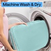 image:imageGORILLA GRIP Memory Foam Toilet Rug for Bathroom 225x195 GreySeablue
