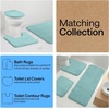 image:imageGORILLA GRIP Memory Foam Toilet Rug for Bathroom 225x195 GreySeablue