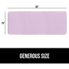 image:imageGORILLA GRIP Memory Foam Toilet Rug for Bathroom 225x195 GreySoft Purple