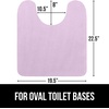 image:imageGORILLA GRIP Memory Foam Toilet Rug for Bathroom 225x195 GreySoft Purple