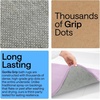 image:imageGORILLA GRIP Memory Foam Toilet Rug for Bathroom 225x195 GreySoft Purple