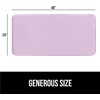 image:imageGORILLA GRIP Memory Foam Toilet Rug for Bathroom 225x195 GreySoft Purple