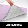 image:imageGORILLA GRIP Memory Foam Toilet Rug for Bathroom 225x195 GreySoft Purple