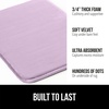 image:imageGORILLA GRIP Memory Foam Toilet Rug for Bathroom 225x195 GreySoft Purple