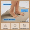 image:imageGORILLA GRIP Memory Foam Toilet Rug for Bathroom 225x195 GreyTaupe
