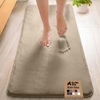 image:imageGORILLA GRIP Memory Foam Toilet Rug for Bathroom 225x195 GreyTaupe