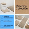 image:imageGORILLA GRIP Memory Foam Toilet Rug for Bathroom 225x195 GreyTaupe