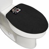 image:imageGORILLA GRIP Soft Chenille Toilet Lid Seat Cover 195x185 GrayBlack