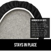 image:imageGORILLA GRIP Soft Chenille Toilet Lid Seat Cover 195x185 GrayBlack