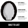 image:imageGORILLA GRIP Soft Chenille Toilet Lid Seat Cover 195x185 GrayBlack