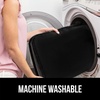image:imageGORILLA GRIP Soft Chenille Toilet Lid Seat Cover 195x185 GrayBlack