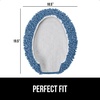 image:imageGORILLA GRIP Soft Chenille Toilet Lid Seat Cover 195x185 GrayBlue