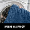 image:imageGORILLA GRIP Soft Chenille Toilet Lid Seat Cover 195x185 GrayBlue