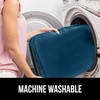 image:imageGORILLA GRIP Soft Chenille Toilet Lid Seat Cover 195x185 GrayBlue