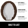 image:imageGORILLA GRIP Soft Chenille Toilet Lid Seat Cover 195x185 GrayBrown