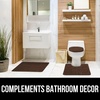 image:imageGORILLA GRIP Soft Chenille Toilet Lid Seat Cover 195x185 GrayBrown