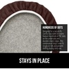 image:imageGORILLA GRIP Soft Chenille Toilet Lid Seat Cover 195x185 GrayBrown