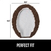 image:imageGORILLA GRIP Soft Chenille Toilet Lid Seat Cover 195x185 GrayBrown