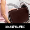 image:imageGORILLA GRIP Soft Chenille Toilet Lid Seat Cover 195x185 GrayBrown