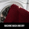 image:imageGORILLA GRIP Soft Chenille Toilet Lid Seat Cover 195x185 GrayBurgundy
