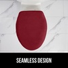 image:imageGORILLA GRIP Soft Chenille Toilet Lid Seat Cover 195x185 GrayBurgundy