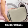 image:imageGORILLA GRIP Soft Chenille Toilet Lid Seat Cover 195x185 GrayChampagne