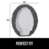 image:imageGORILLA GRIP Soft Chenille Toilet Lid Seat Cover 195x185 GrayCharcoal