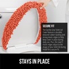 image:imageGORILLA GRIP Soft Chenille Toilet Lid Seat Cover 195x185 GrayCoral