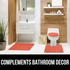 image:imageGORILLA GRIP Soft Chenille Toilet Lid Seat Cover 195x185 GrayCoral