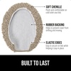 image:imageGORILLA GRIP Soft Chenille Toilet Lid Seat Cover 195x185 GrayGray Beige