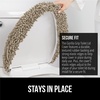 image:imageGORILLA GRIP Soft Chenille Toilet Lid Seat Cover 195x185 GrayGray Beige