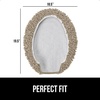 image:imageGORILLA GRIP Soft Chenille Toilet Lid Seat Cover 195x185 GrayGray Beige