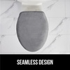 image:imageGORILLA GRIP Soft Chenille Toilet Lid Seat Cover 195x185 GrayGrey