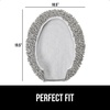 image:imageGORILLA GRIP Soft Chenille Toilet Lid Seat Cover 195x185 GrayGrey