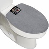 image:imageGORILLA GRIP Soft Chenille Toilet Lid Seat Cover 195x185 GrayGrey