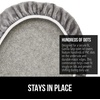 image:imageGORILLA GRIP Soft Chenille Toilet Lid Seat Cover 195x185 GrayGrey