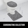 image:imageGORILLA GRIP Soft Chenille Toilet Lid Seat Cover 195x185 GrayGrey