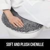 image:imageGORILLA GRIP Soft Chenille Toilet Lid Seat Cover 195x185 GrayGrey