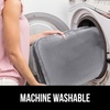 image:imageGORILLA GRIP Soft Chenille Toilet Lid Seat Cover 195x185 GrayGrey